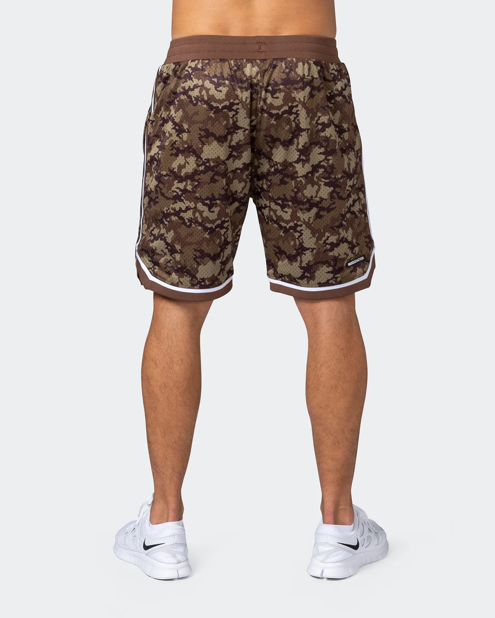 8" Basketball Shorts - Chestnut Camo Print