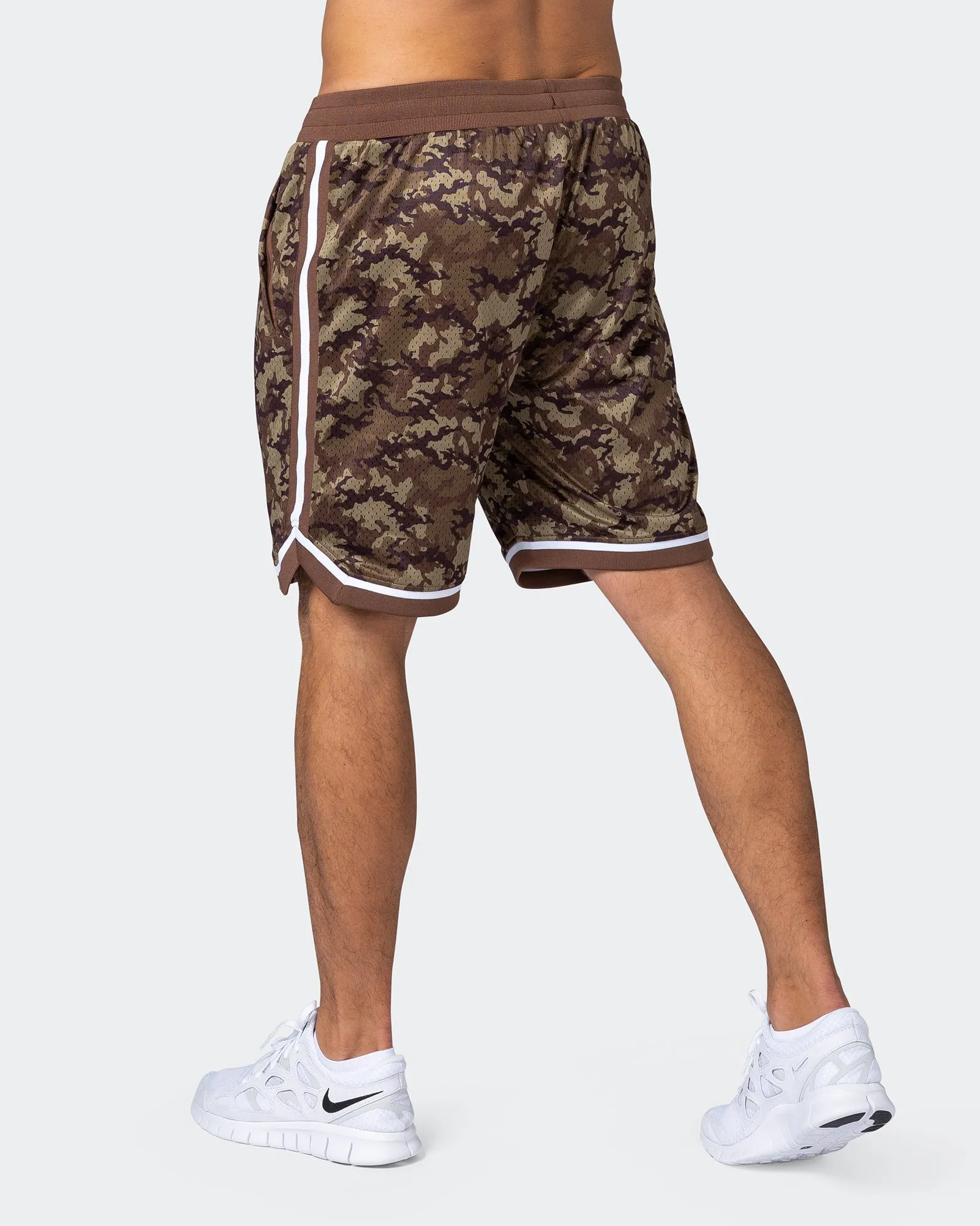 8" Basketball Shorts - Chestnut Camo Print