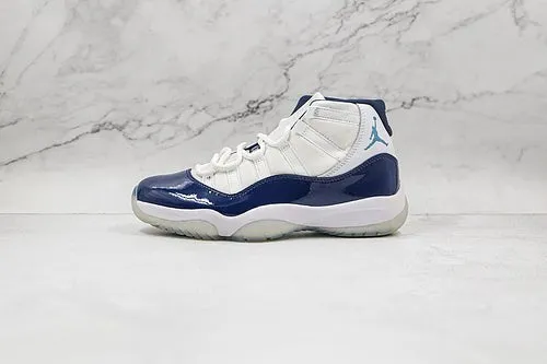 AIR JORDAN 11 RETRO WIN LIKE 82 WHITE/MIDNIGHT NAVY-UNIVERSITY BLU