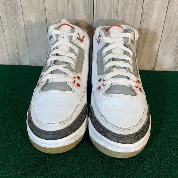 Air Jordan 3 Fire Red 5.5 Youth Basketball Shoe