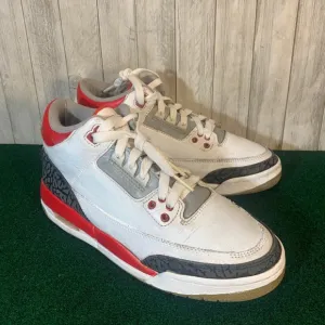 Air Jordan 3 Fire Red 5.5 Youth Basketball Shoe