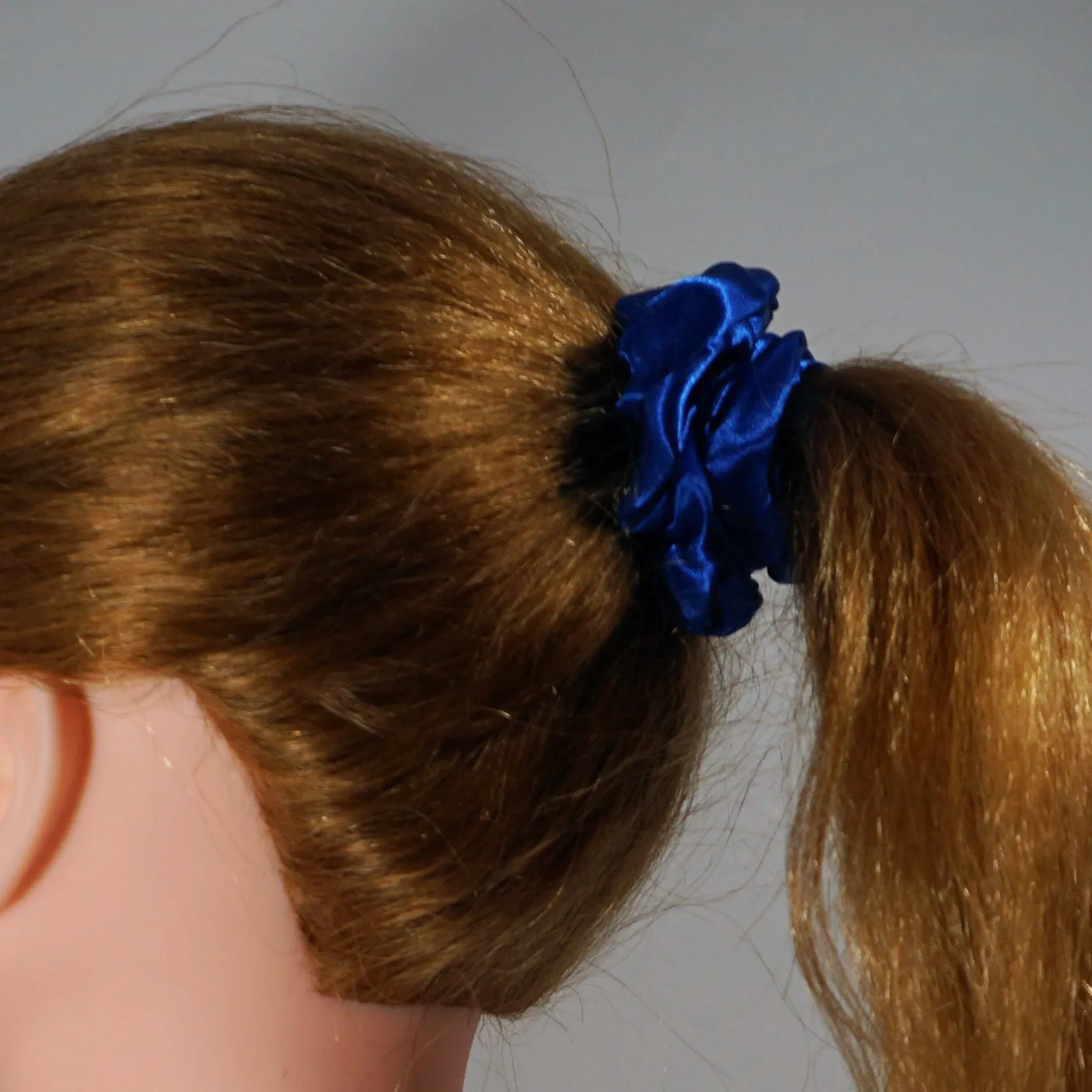 Amelia Beauty Products, Ocean Blend Satin Scrunchies, 3.5in Diameter, Gentle on Hair, Strong Hold, No Snag, No Dents or Creases. 8 Pack