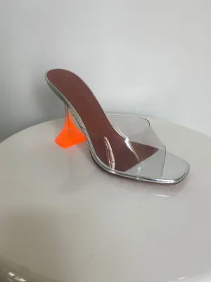 Amina Muaddi Clear Lupita PVC Slipper