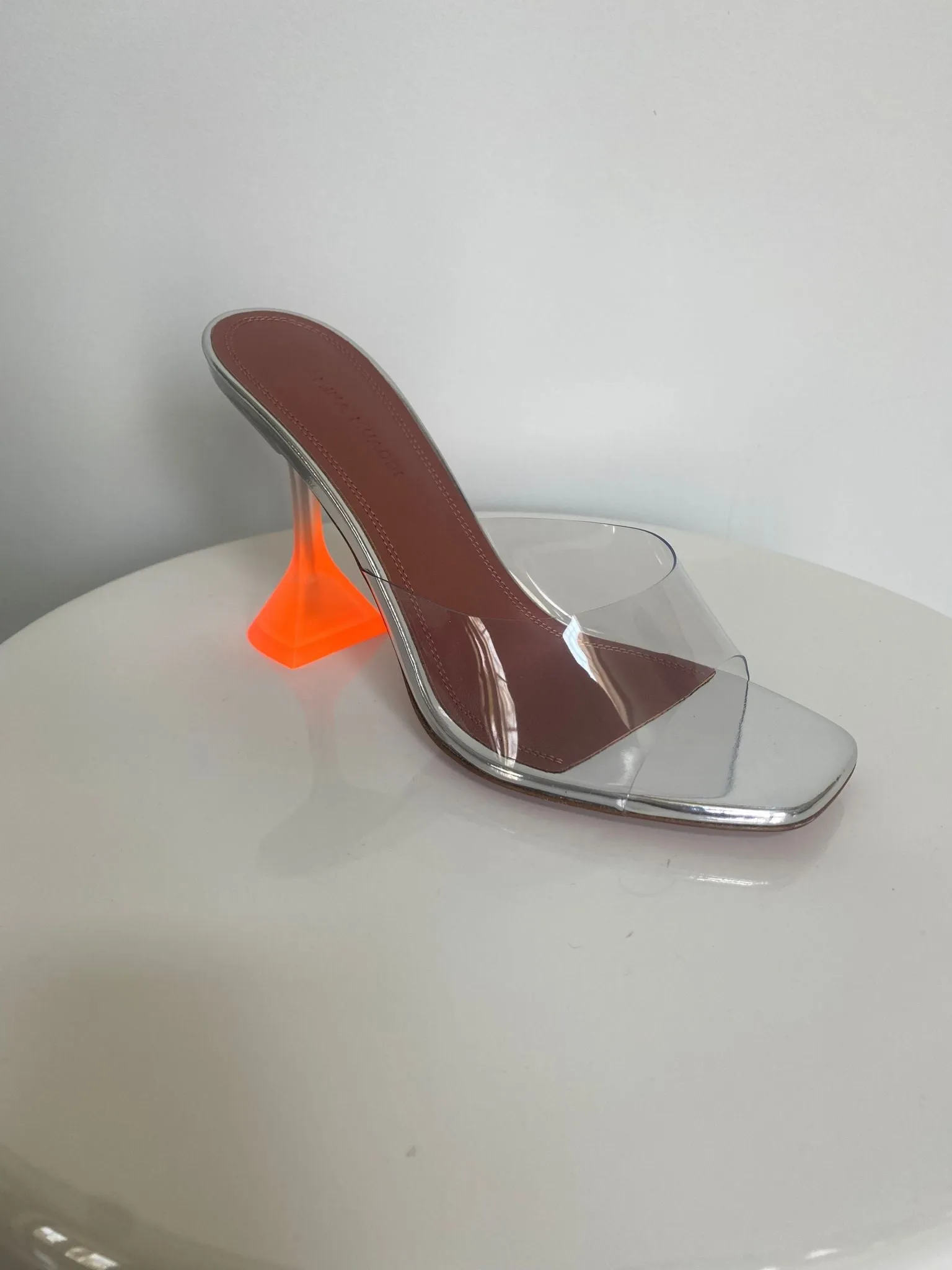 Amina Muaddi Clear Lupita PVC Slipper