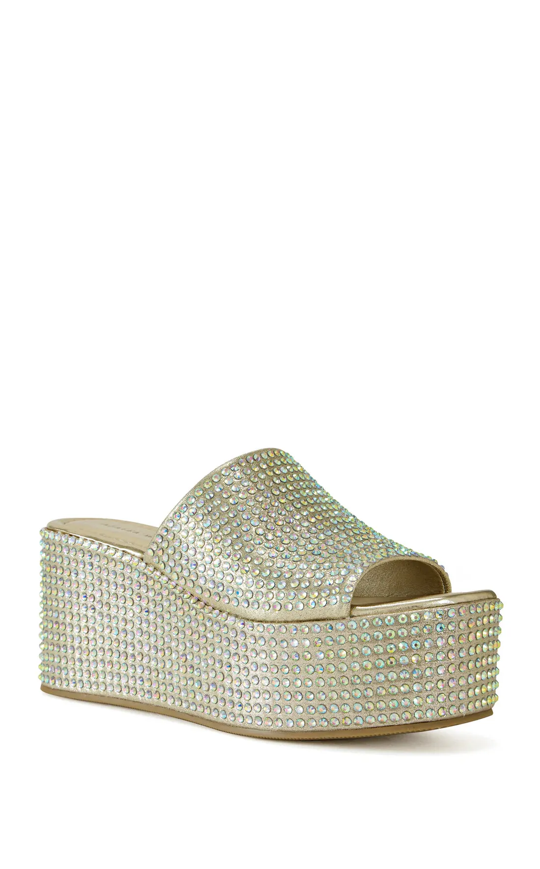 Arachna Gold Flatform Sandal