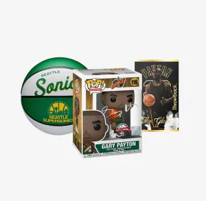Autographed Gary Payton Seattle Supersonics NBA Pop! Vinyl Pack