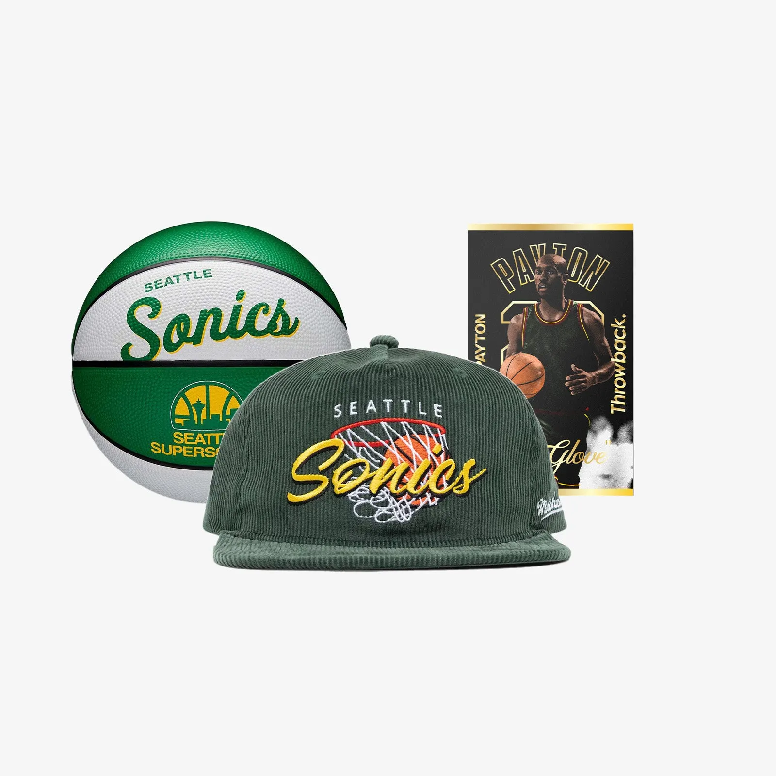 Autographed Seattle Supersonics Snapback Pack