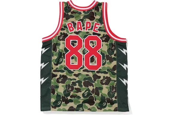 BAPE ABC Camo Basketball Tank Top Green