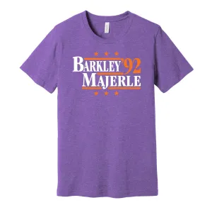 Barkley & Majerle '92 - Phoenix Arizona Legends Political Campaign Parody T-Shirt - Hyper Than Hype Shirts