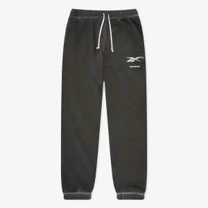Basketball Court Top Bi-Dye Fleece Pants - Black