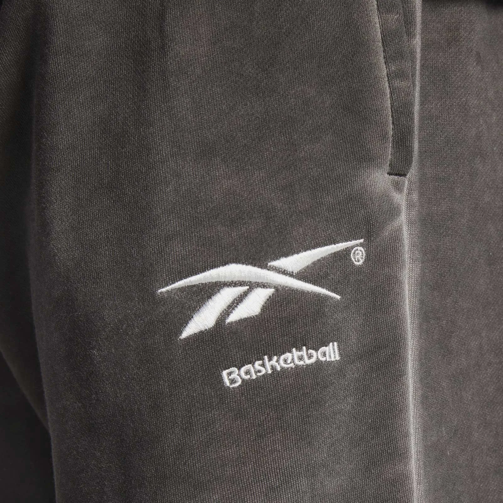 Basketball Court Top Bi-Dye Fleece Pants - Black
