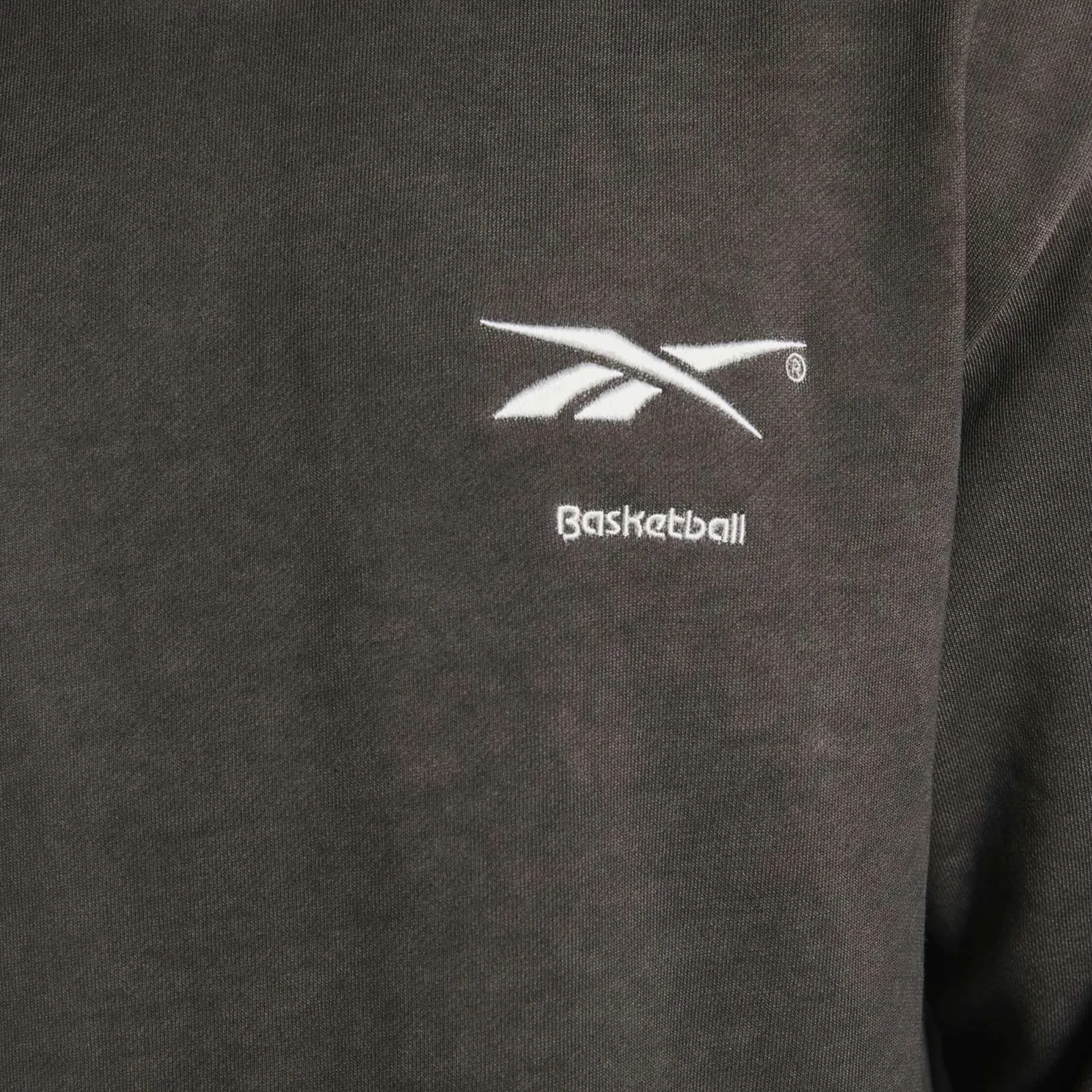 Basketball Court Top Bi-Dye Hoodie - Black