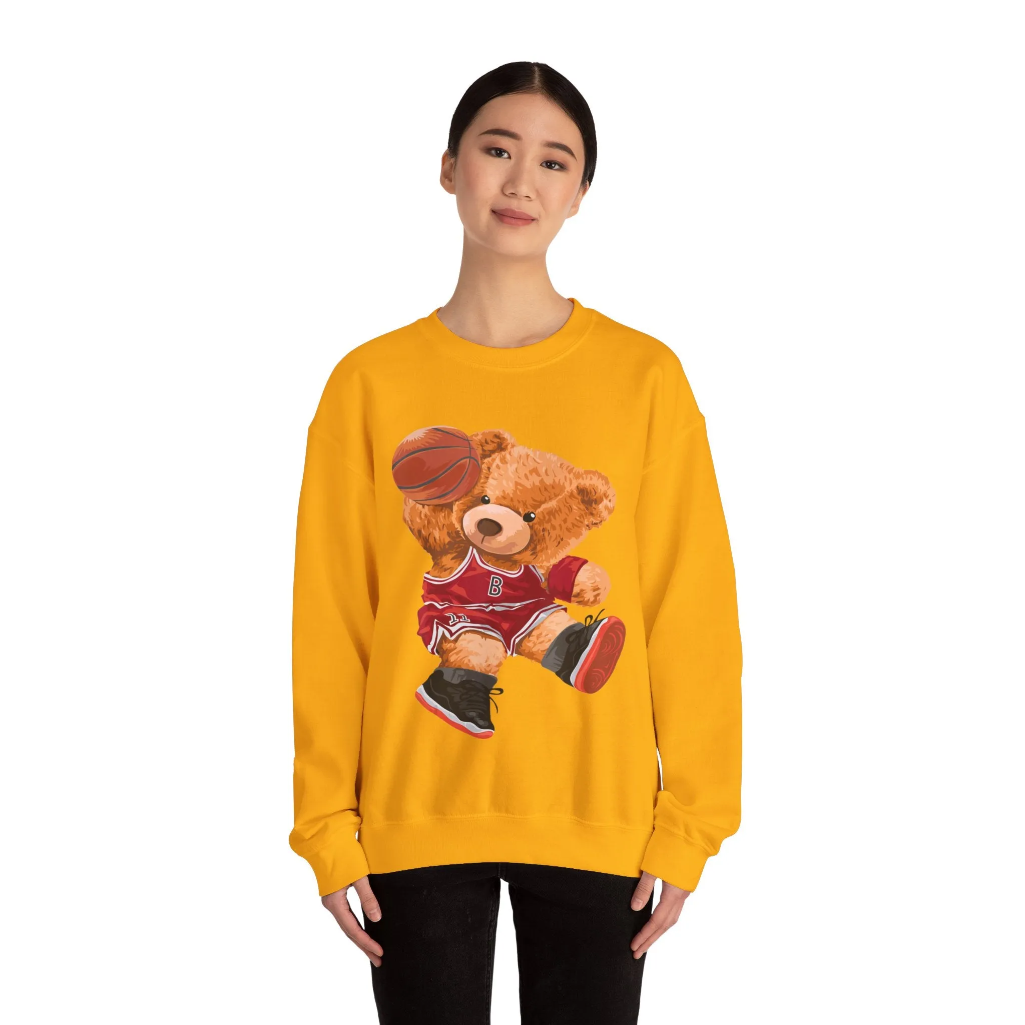 Basketball Teddy Bear Sweatshirt