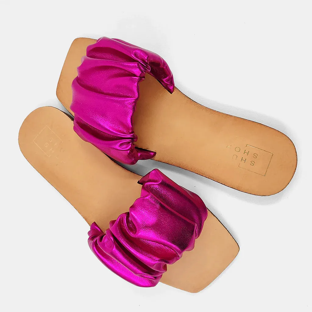 Belinda Sandal in Fuchsia