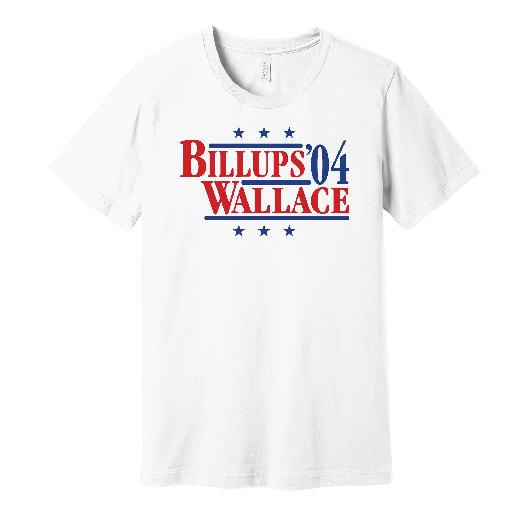 Billups & Wallace '04 - Detroit Michigan Legends Political Campaign Parody T-Shirt - Hyper Than Hype Shirts