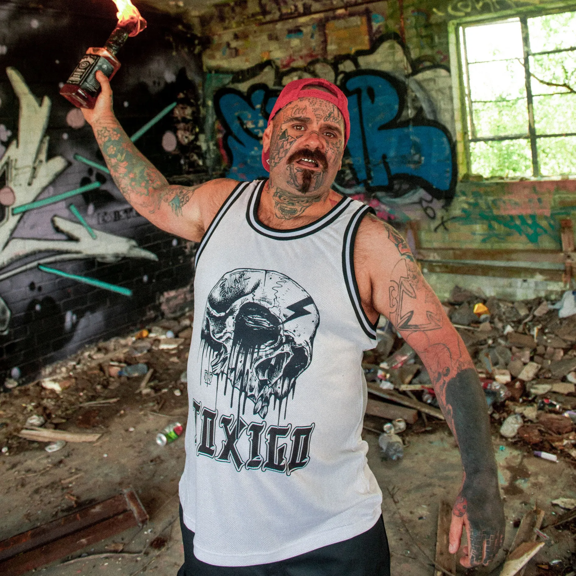Bolt Skull Mesh Tank