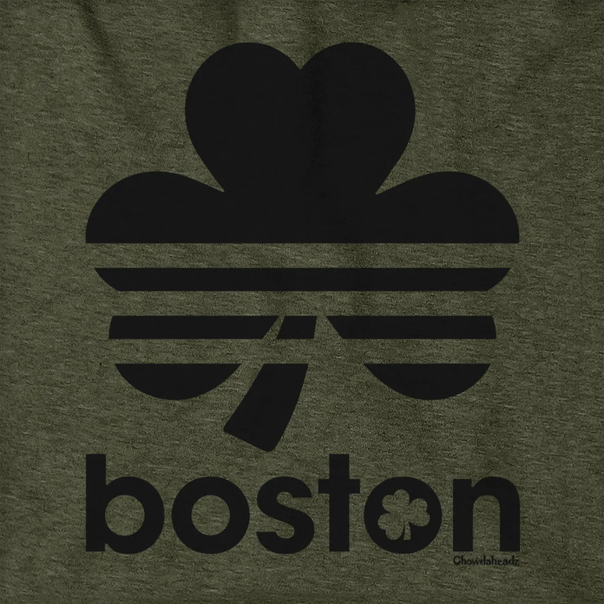Boston Retro Shamrock Blackout Hoodie