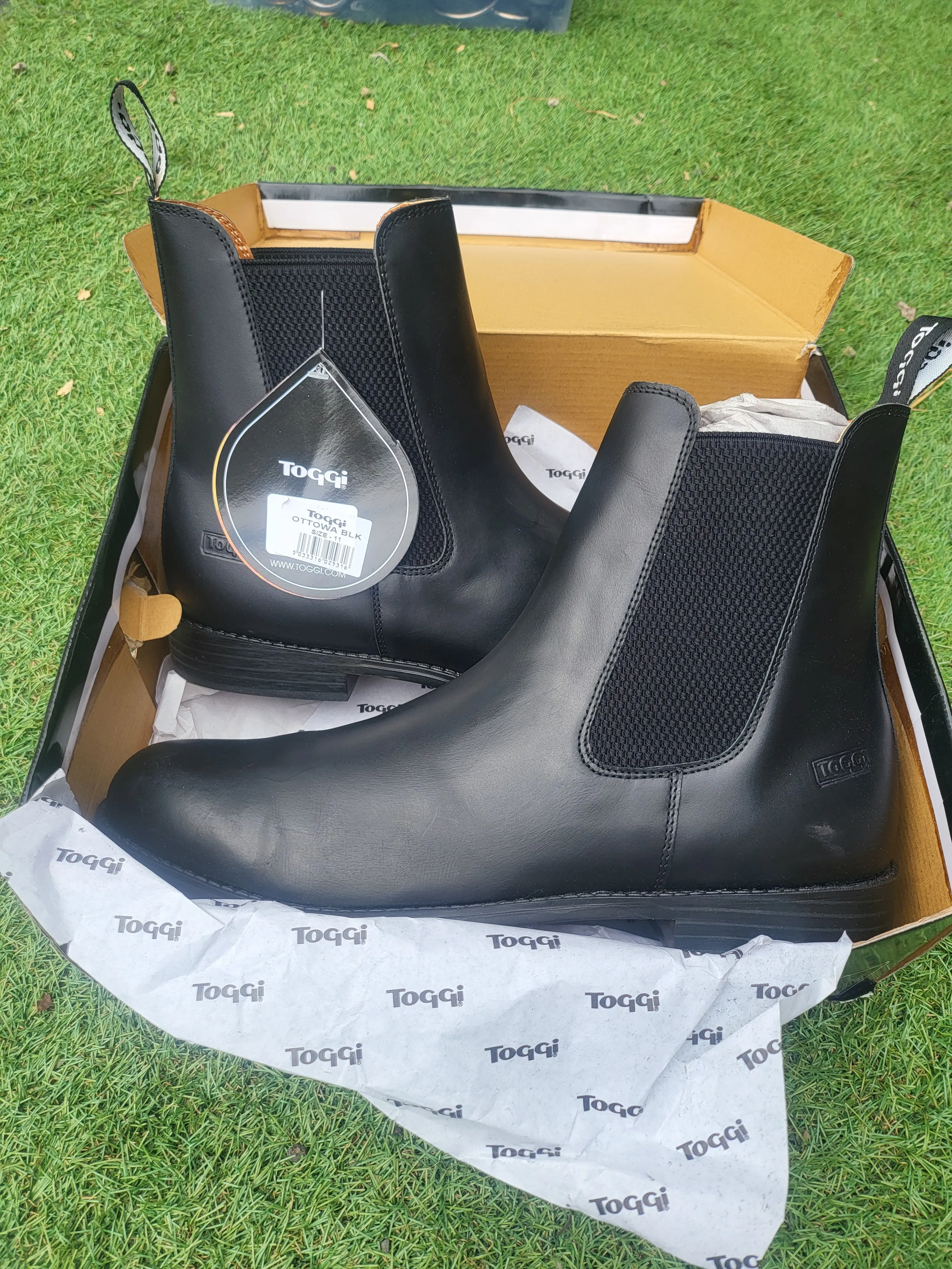 Brand New Boxed Toggi Mens Ottowa Leather Jodhpur Boots Adults size 11