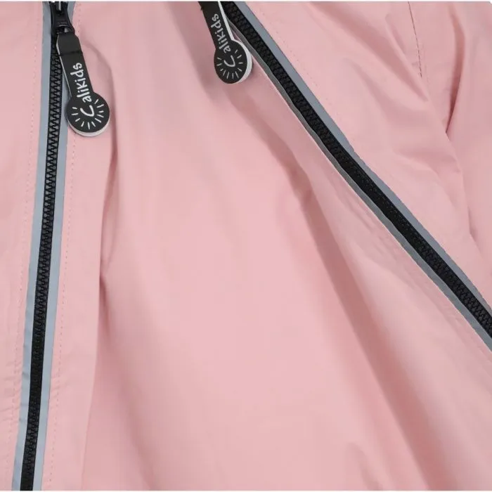 Calikids One Piece Rain Suit in Blush 12M to 5Y