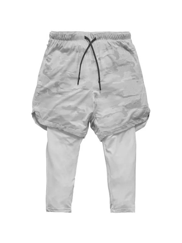 Casual Basketball Running And Fitness Two-In-One Shorts