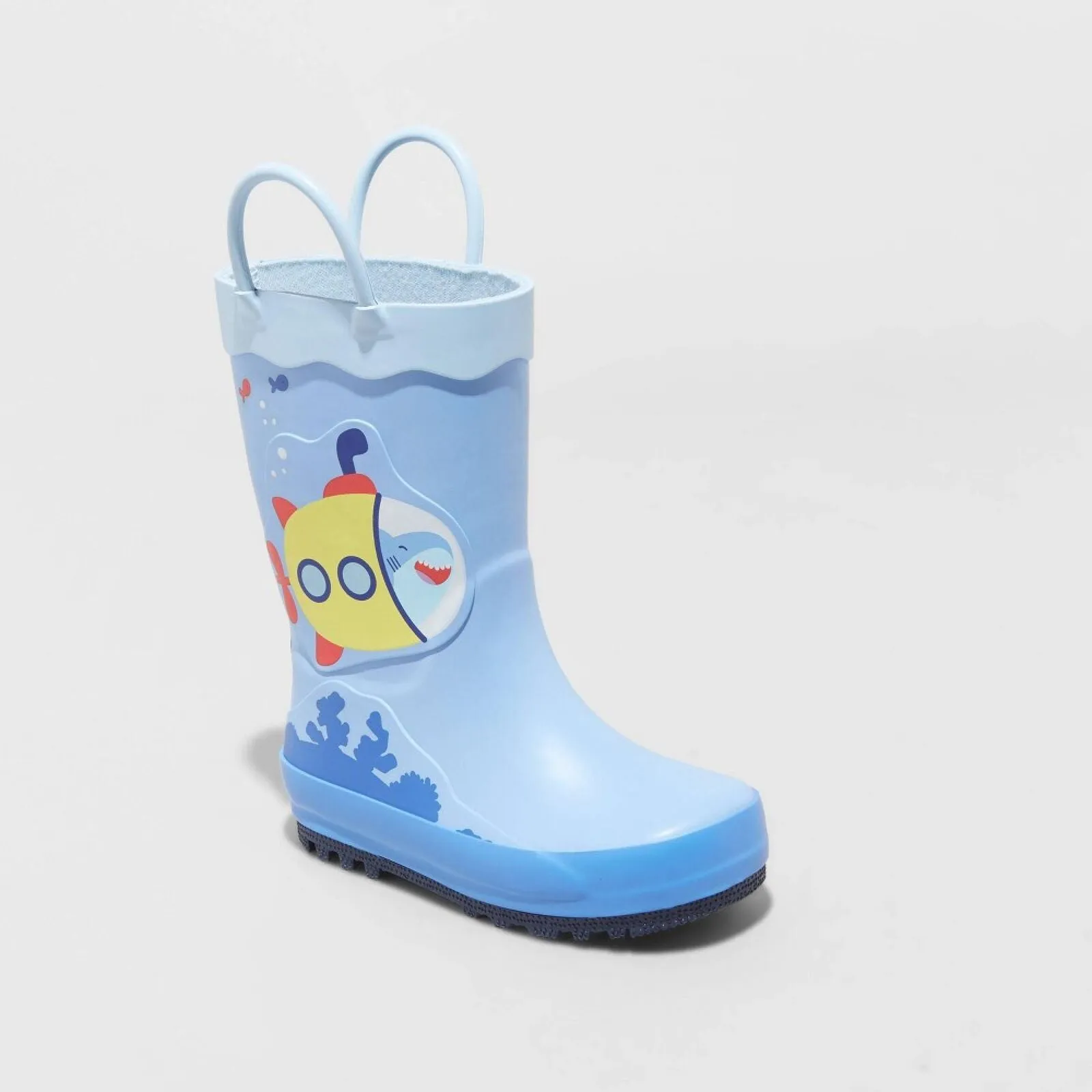 Cat & Jack Toddler Boys Jasper Pull-On Rain Boots 86806905 Blue 8T
