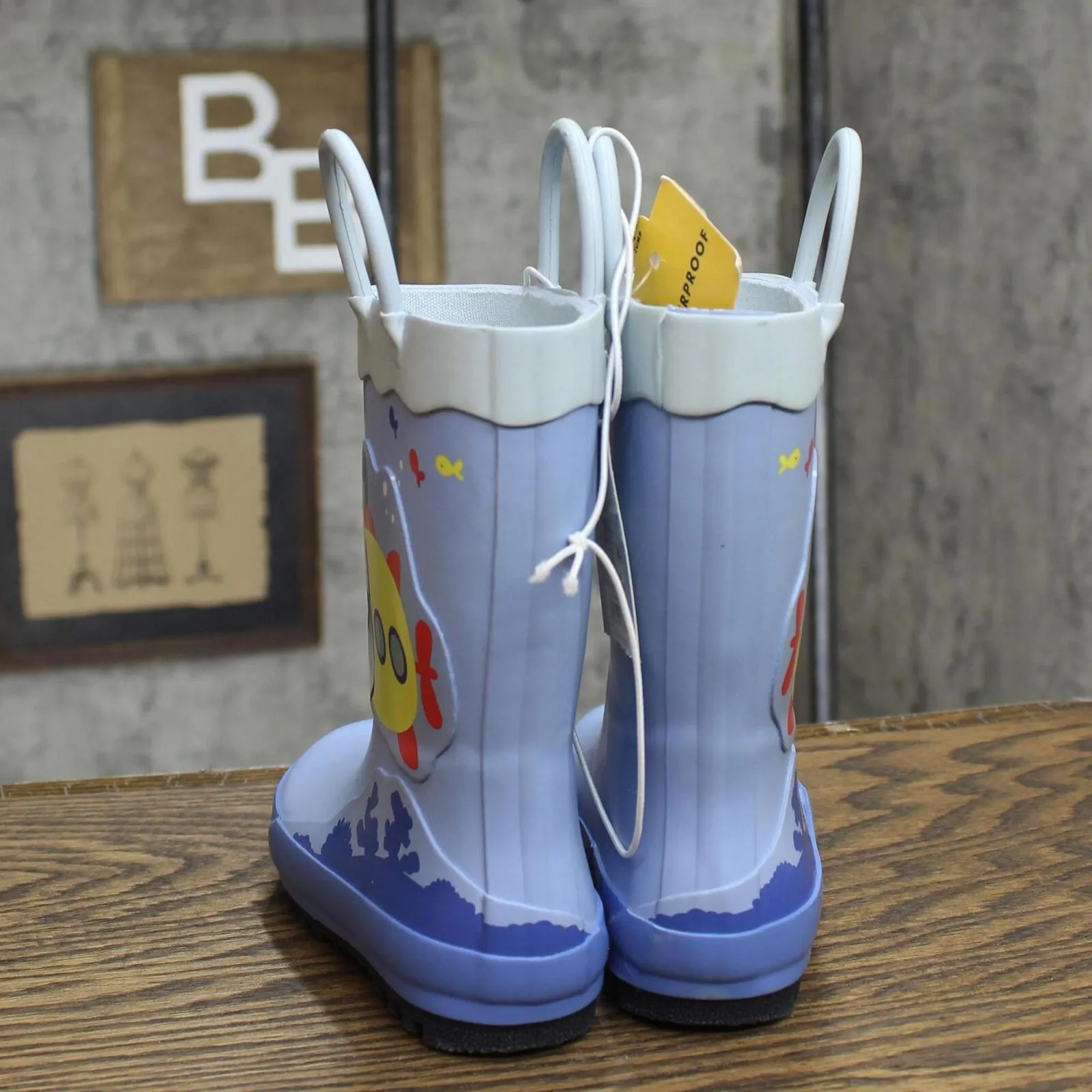 Cat & Jack Toddler Boys Jasper Pull-On Rain Boots 86806905 Blue 8T