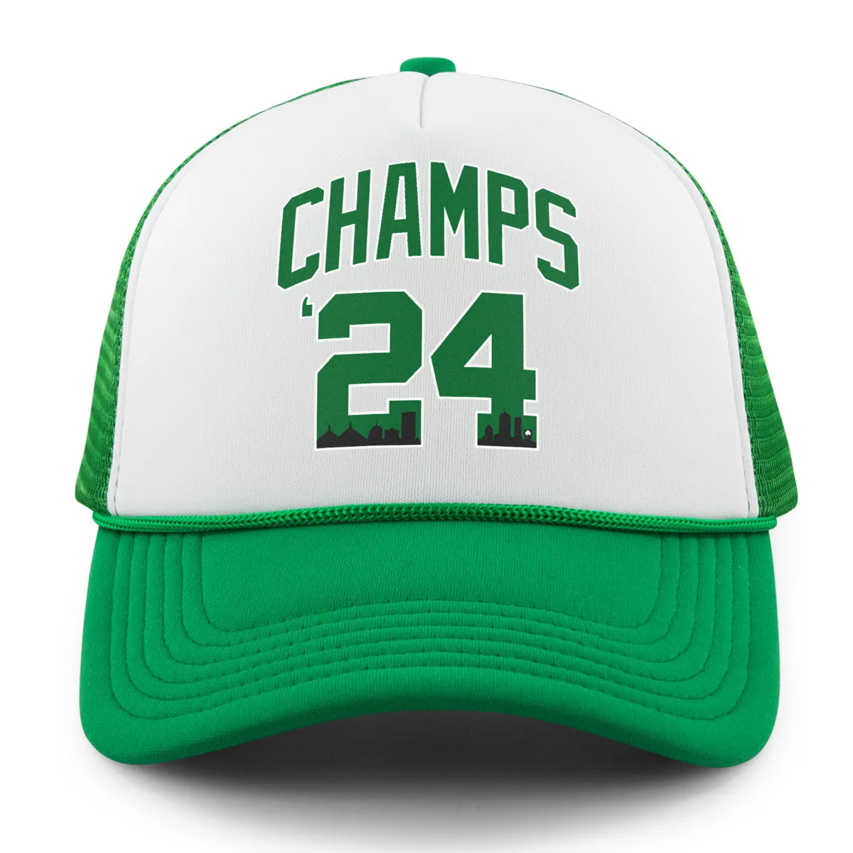 Champs '24 Boston Basketball Foam Trucker Hat