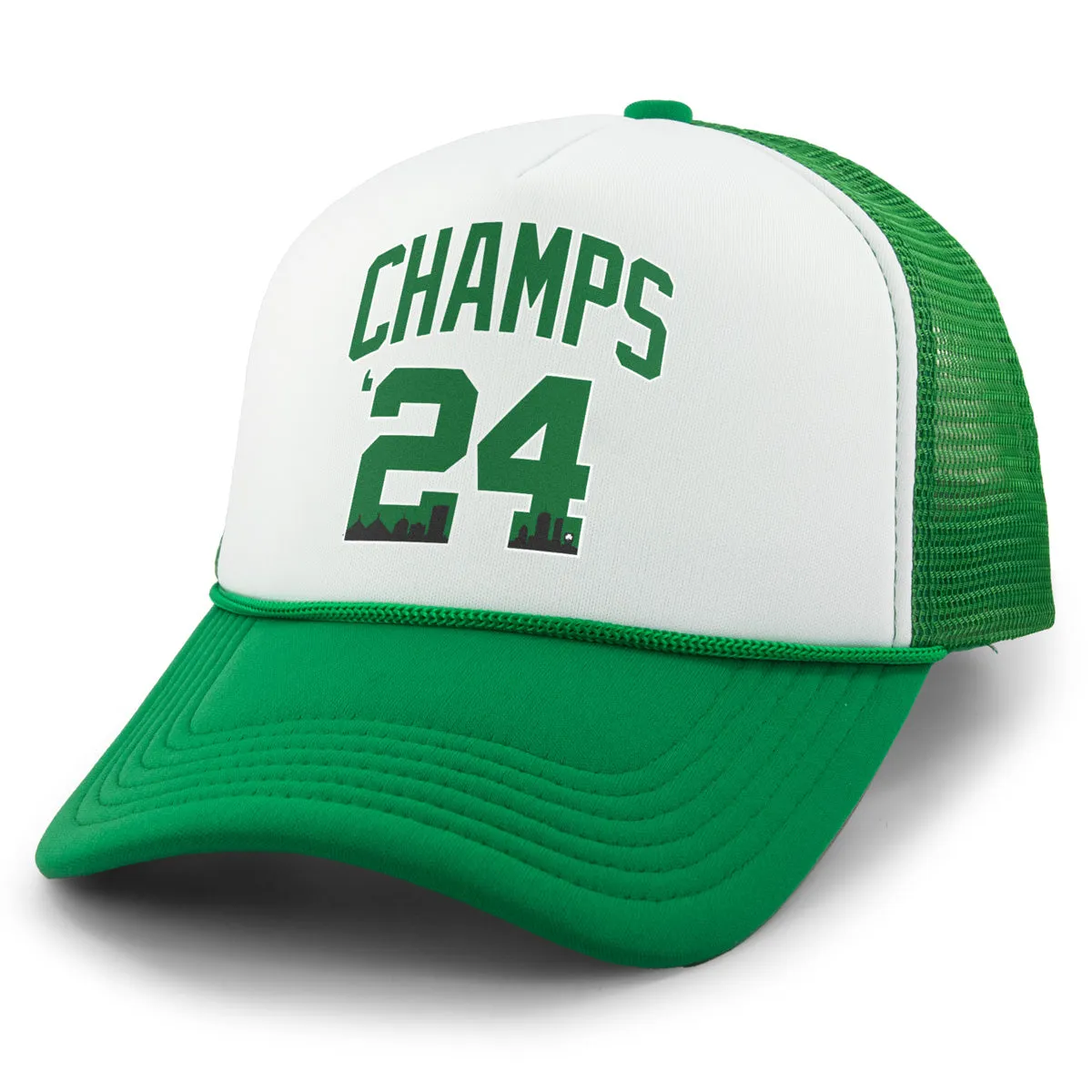 Champs '24 Boston Basketball Foam Trucker Hat