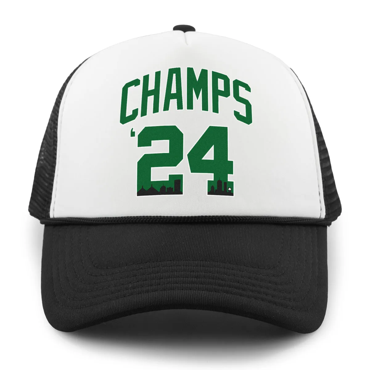 Champs '24 Boston Basketball Foam Trucker Hat