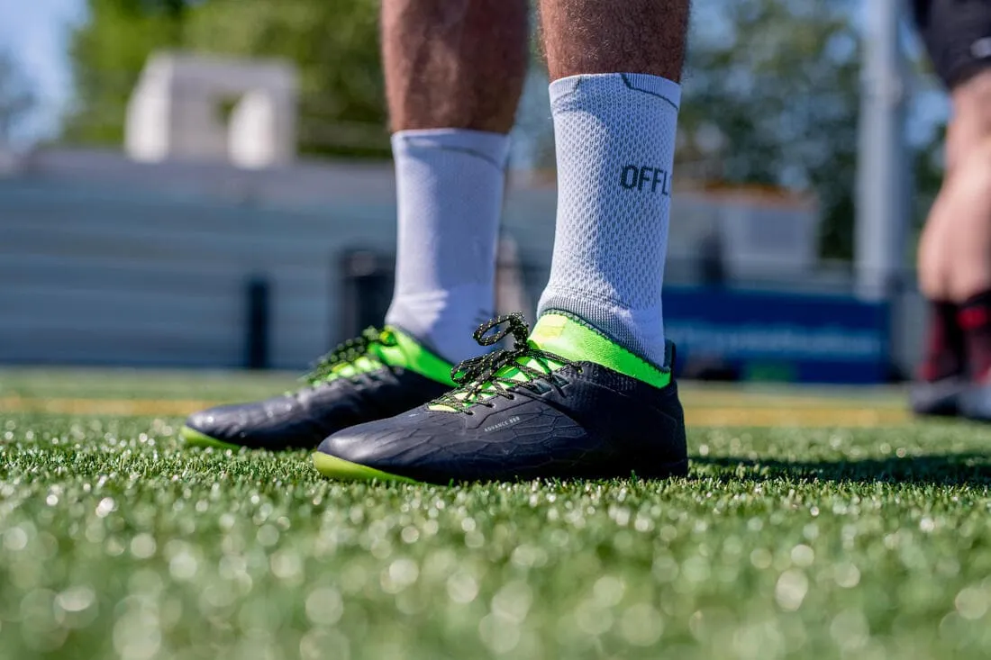 Chaussettes de rugby antidérapantes R500 Mid