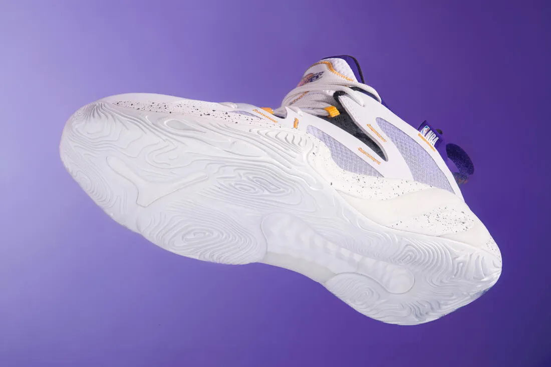 CHAUSSURES DE BASKETBALL LOS ANGELES LAKERS HOMME/FEMME -  900 NBA MID-3 BLANC