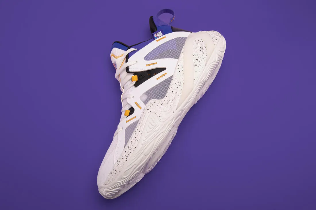 CHAUSSURES DE BASKETBALL LOS ANGELES LAKERS HOMME/FEMME -  900 NBA MID-3 BLANC