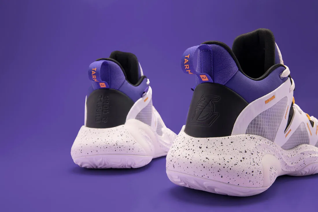 CHAUSSURES DE BASKETBALL LOS ANGELES LAKERS HOMME/FEMME -  900 NBA MID-3 BLANC