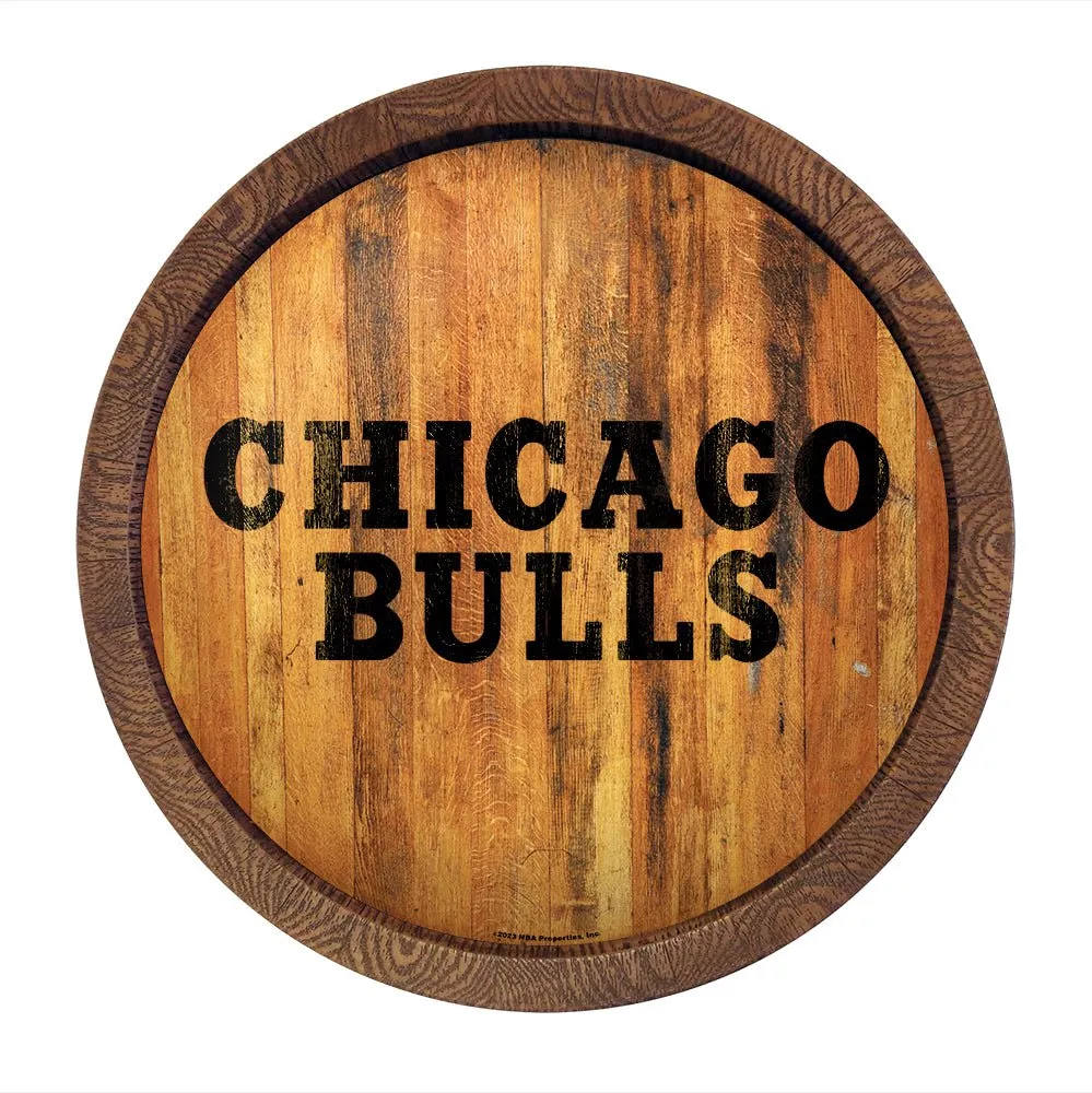 Chicago Bulls: Logo - "Faux" Barrel Top Sign