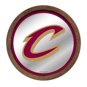 Cleveland Cavaliers: "Faux" Barrel Top Mirrored Wall Sign