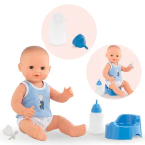 Corolle Mon Grand Poupon Paul Drink-and-Wet Bath Baby - 14"