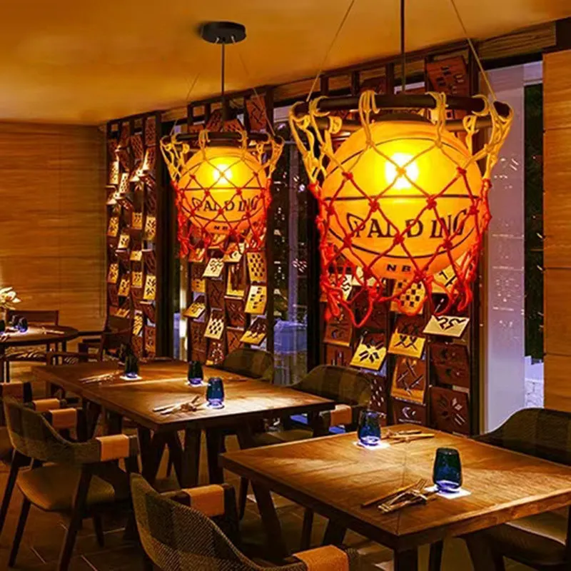 Creative Basketball Pendant Light