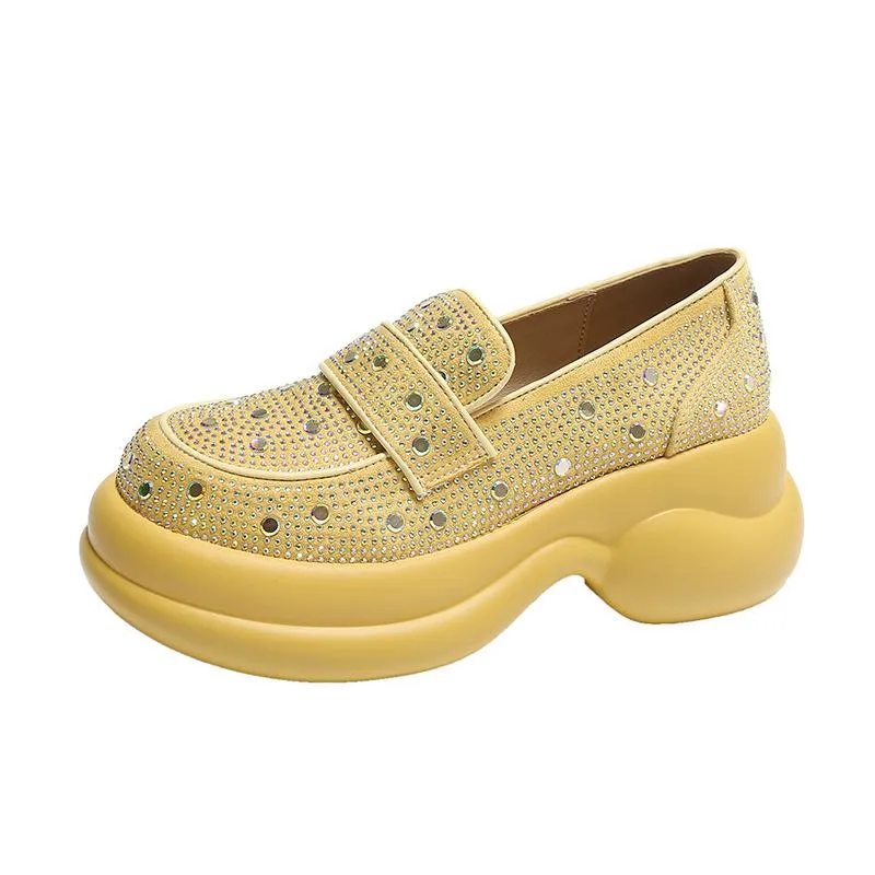 Crystal High Quality Retro Loafers