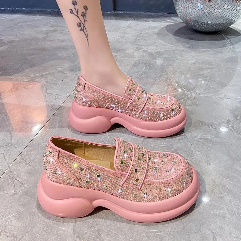 Crystal High Quality Retro Loafers