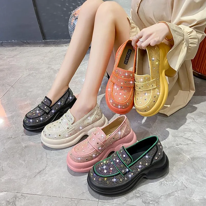 Crystal High Quality Retro Loafers