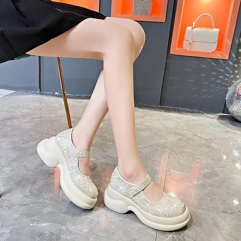 Crystal High Quality Retro Loafers