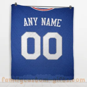 Custom Premium Quilt Blanket Philadelphia Jersey Basketball Personalized Quilt Gifts for Her & Him