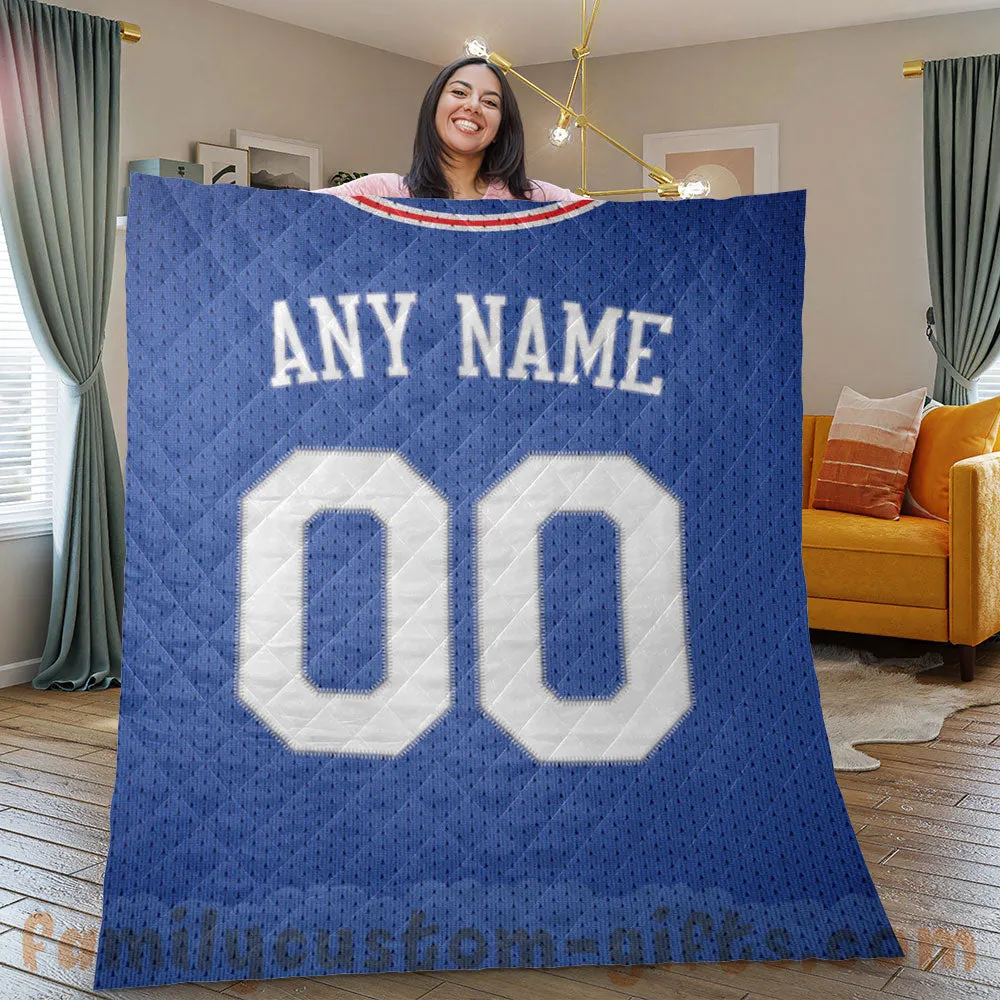 Custom Premium Quilt Blanket Philadelphia Jersey Basketball Personalized Quilt Gifts for Her & Him