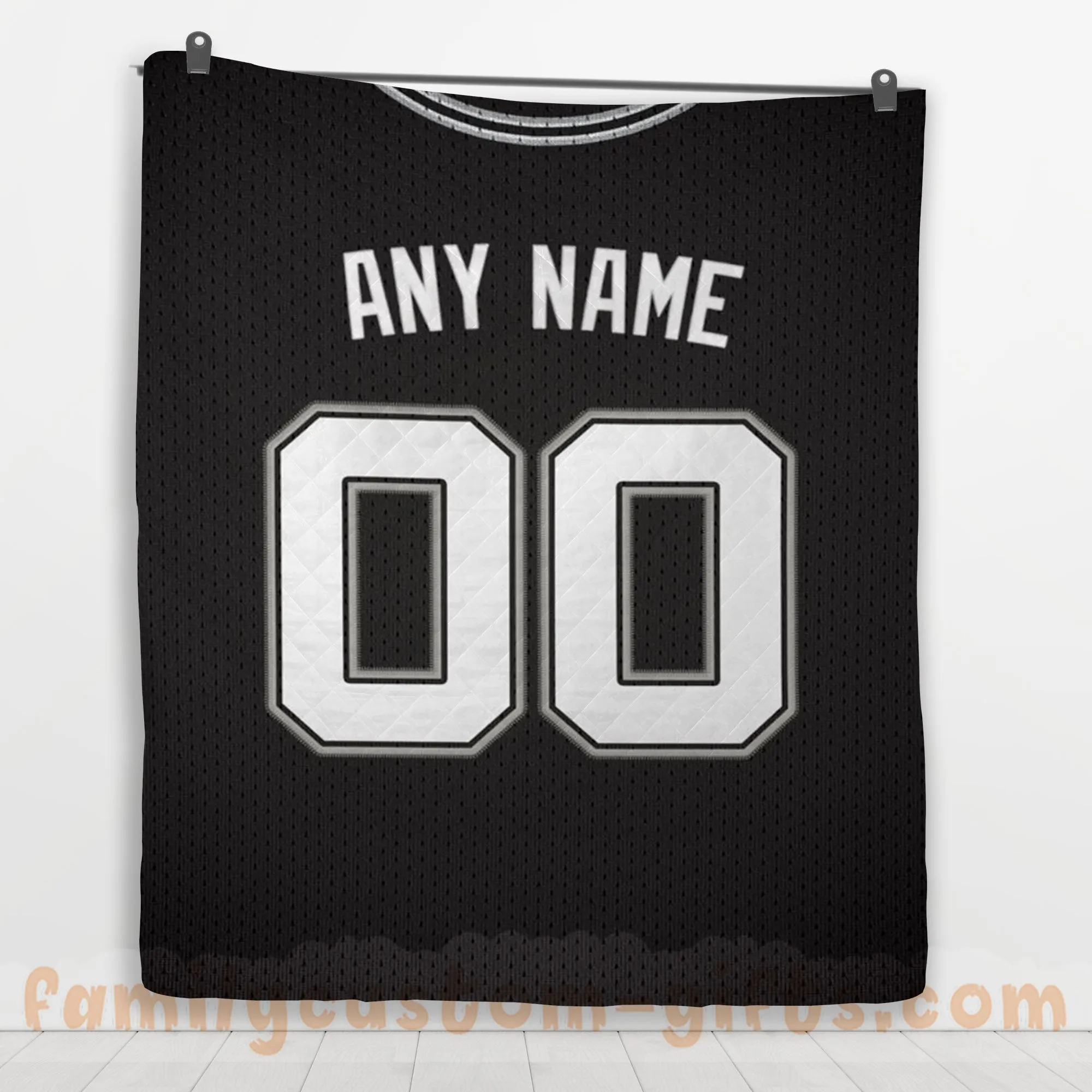 Custom Premium Quilt Blanket San Antonio Jersey Basketball Personalized Quilt Gifts for Her & Him