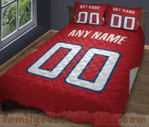 Custom Quilt Sets Los Angeles Jersey Personalized Basketball Premium Quilt Bedding for Men Women