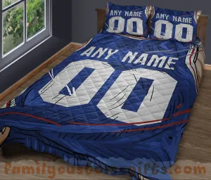 Custom Quilt Sets Philadelphia Jersey Personalized Basketball Premium Quilt Bedding for Men Women