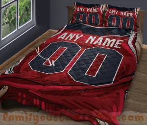 Custom Quilt Sets Washington Jersey Personalized Basketball Premium Quilt Bedding for Boys Girls Men Women