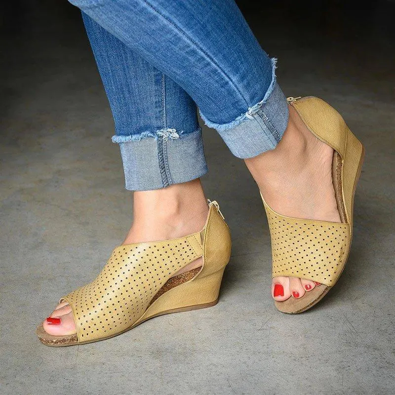 Cute Comfy Slip On Wedges Sandals for Women