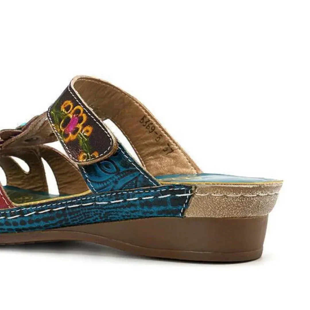 Dolly™ | Boho Floral Slip-on Sandals