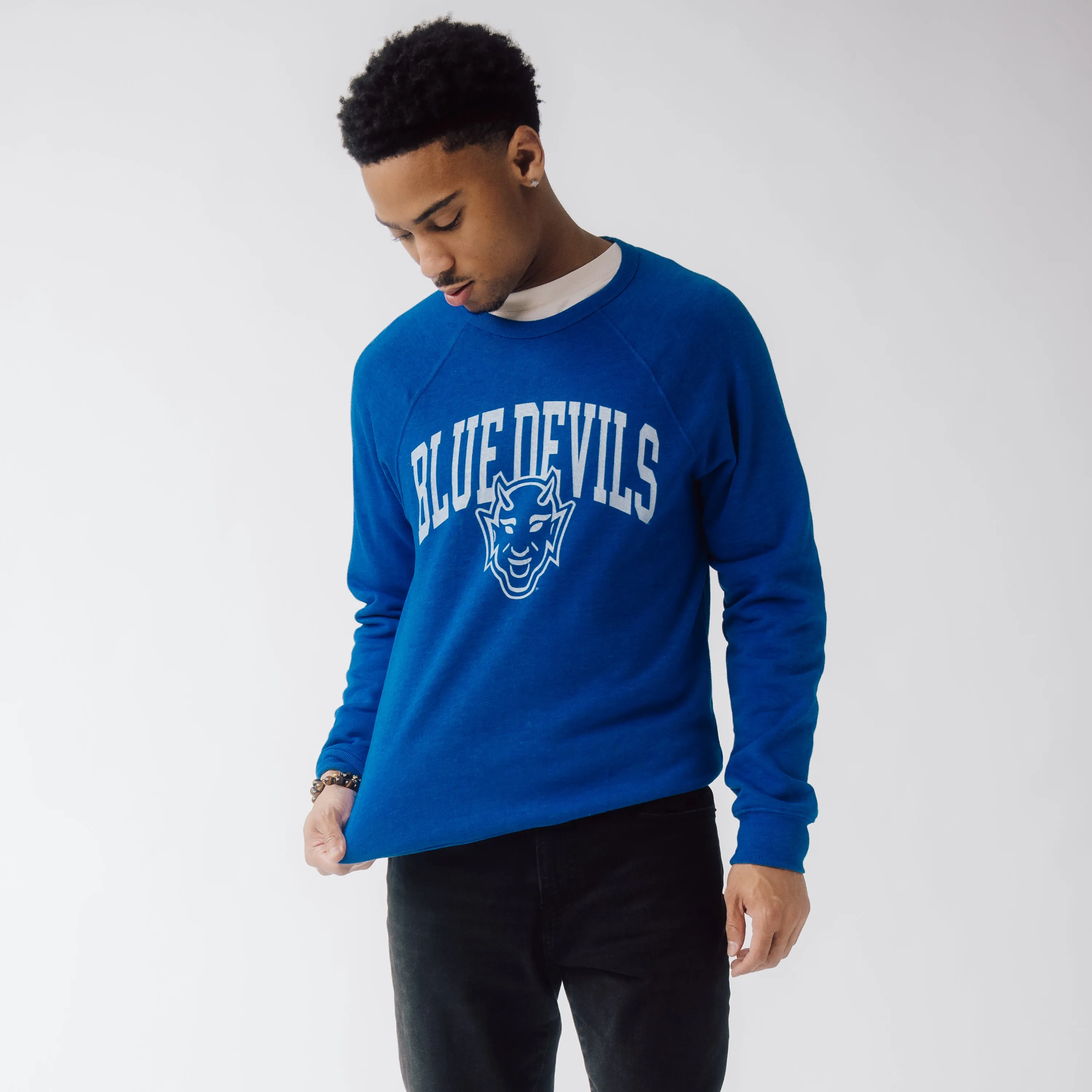 Duke Blue Devils Devil Head Retro Crewneck